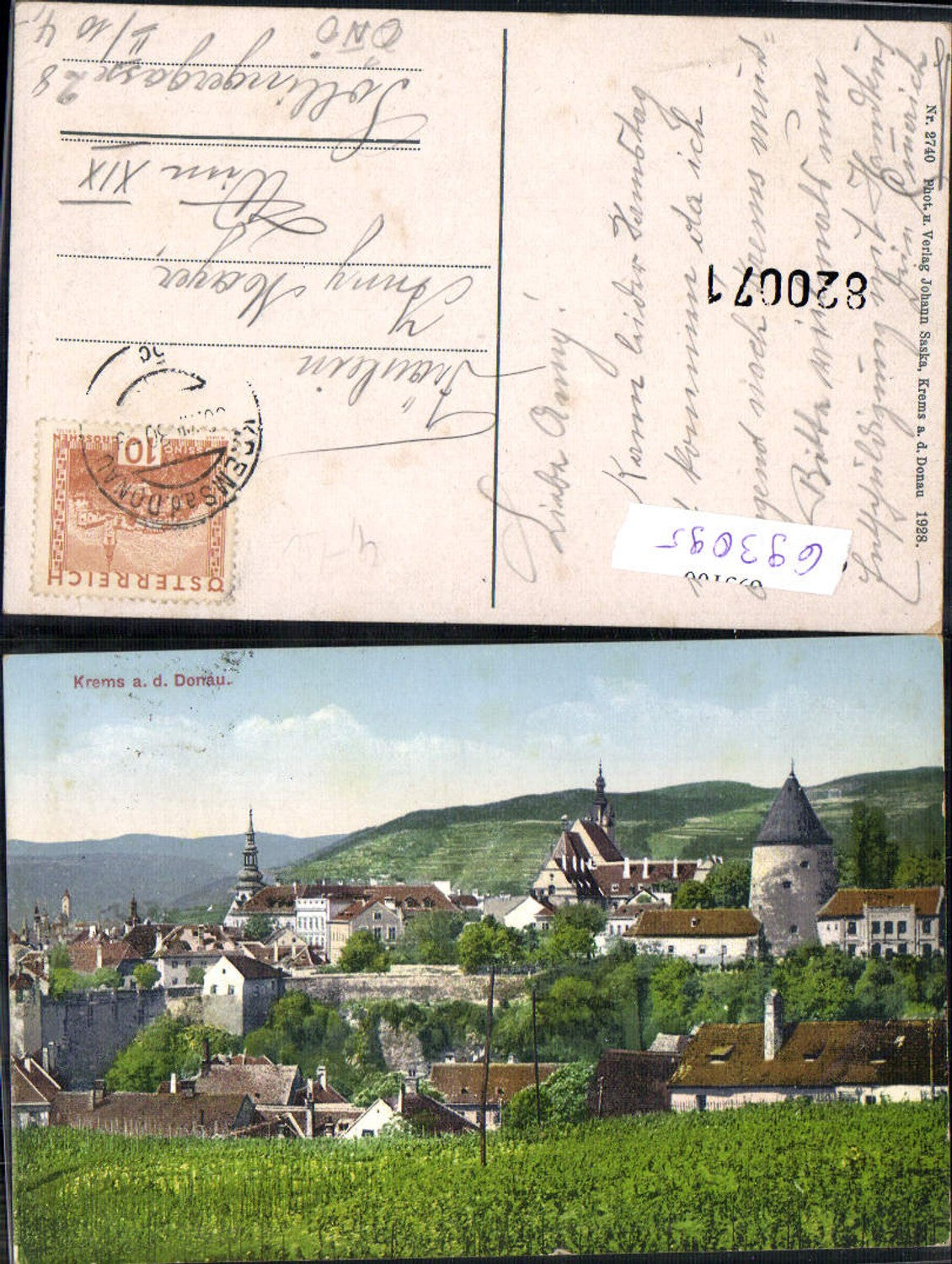 693095 Krems an der Donau pub Johan Saska 2740