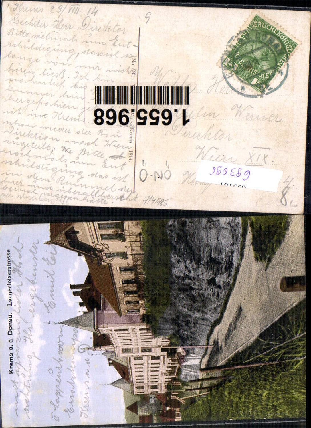 693096 Krems an der Donau Langenloiserstraße pub F. Wurz 241