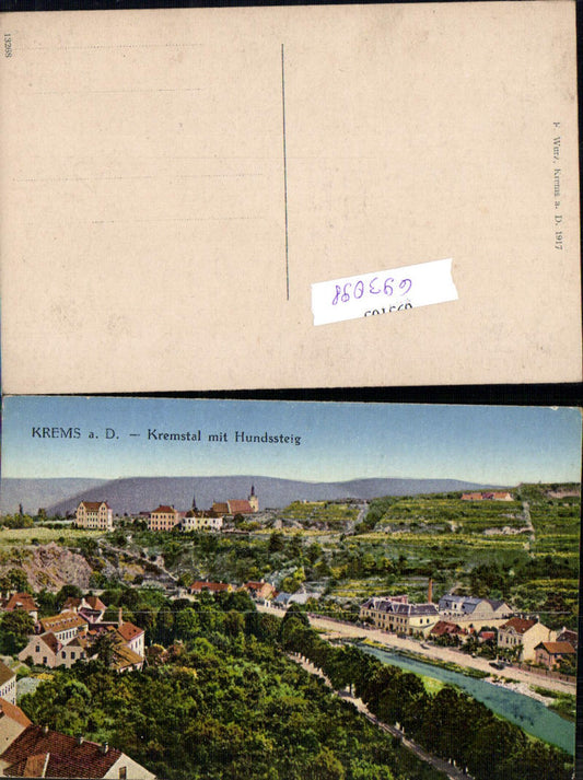 693098 Krems an der Donau Kremstal Hundssteig pub F. Wurz