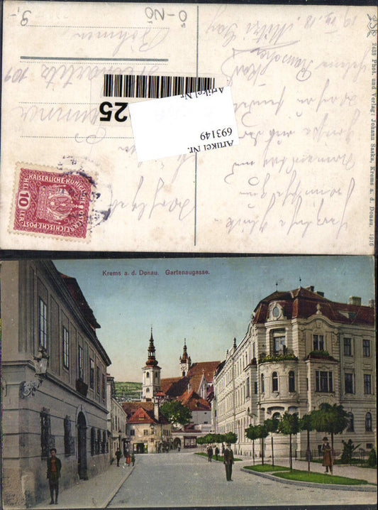 693149 Krems an der Donau Gartenaugasse gel Velhartice Welhartitz Klatovy Klattau