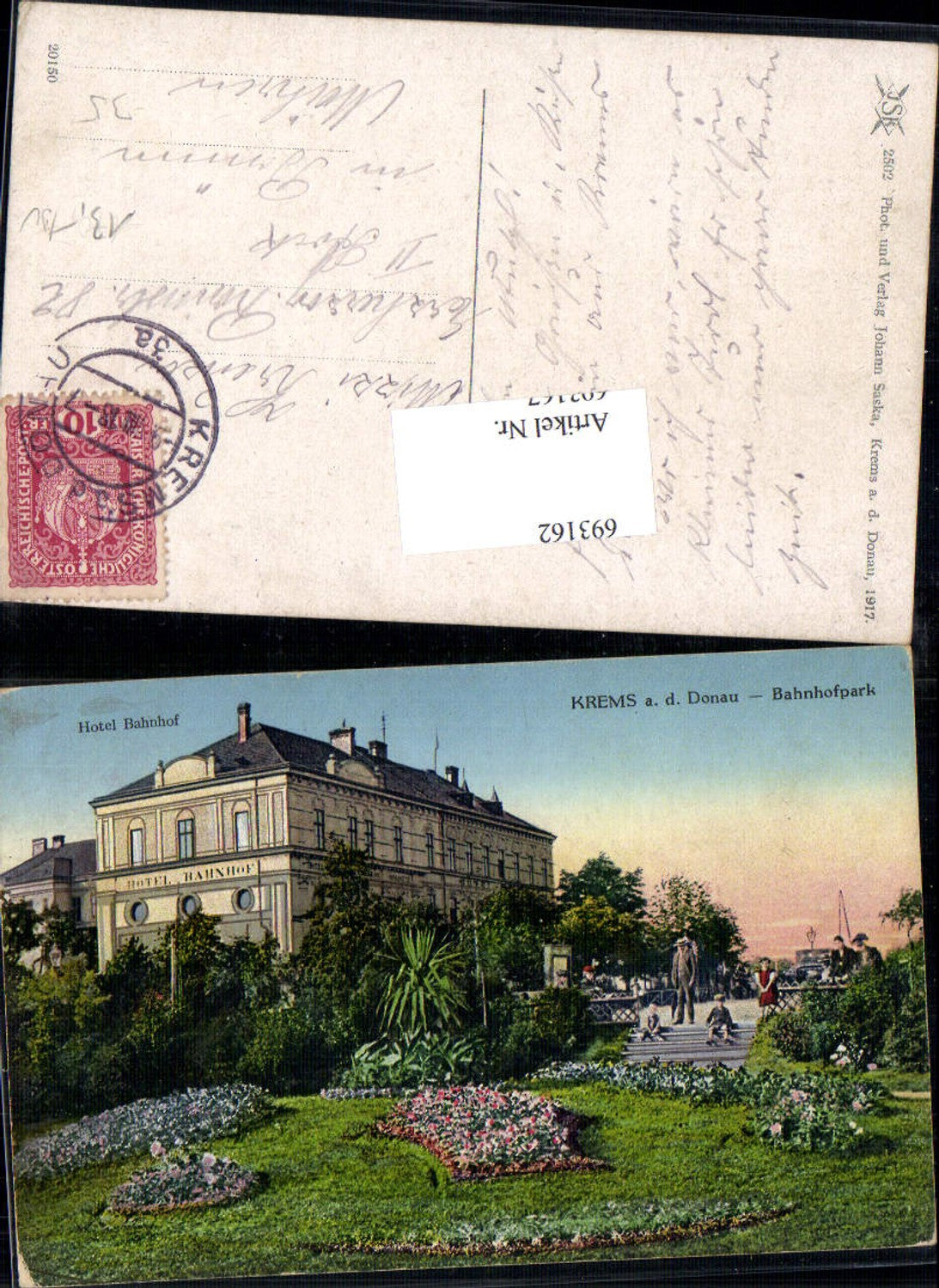 693162 Krems an der Donau Bahnhofpark Bahnhof Hotel