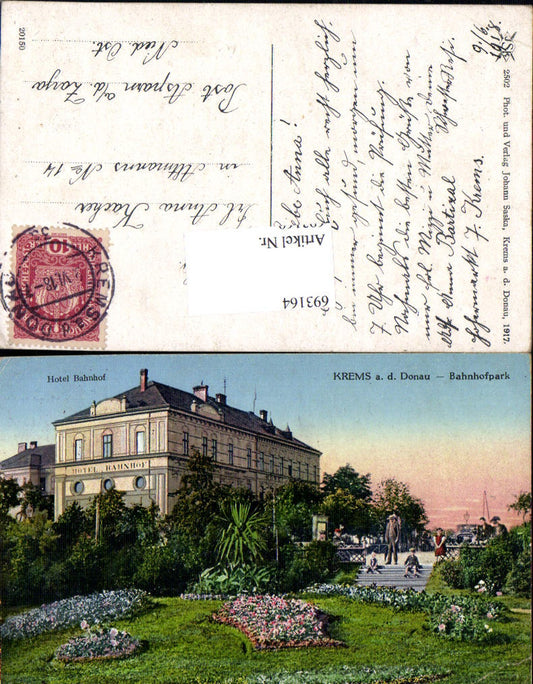 693164 Krems an der Donau Bahnhofpark Bahnhof Hotel gel Altmanns Asparn a. d. Zaya