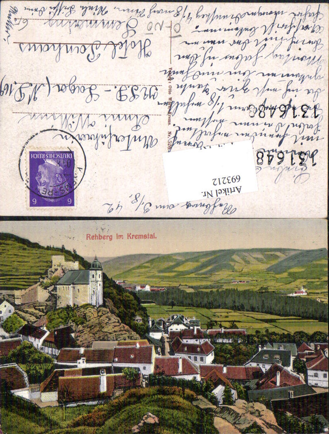 693212 Rehberg im Kremstal Krems gel Hotel Panhans Semmering KS.D. Lager Unterführerin Wittinn