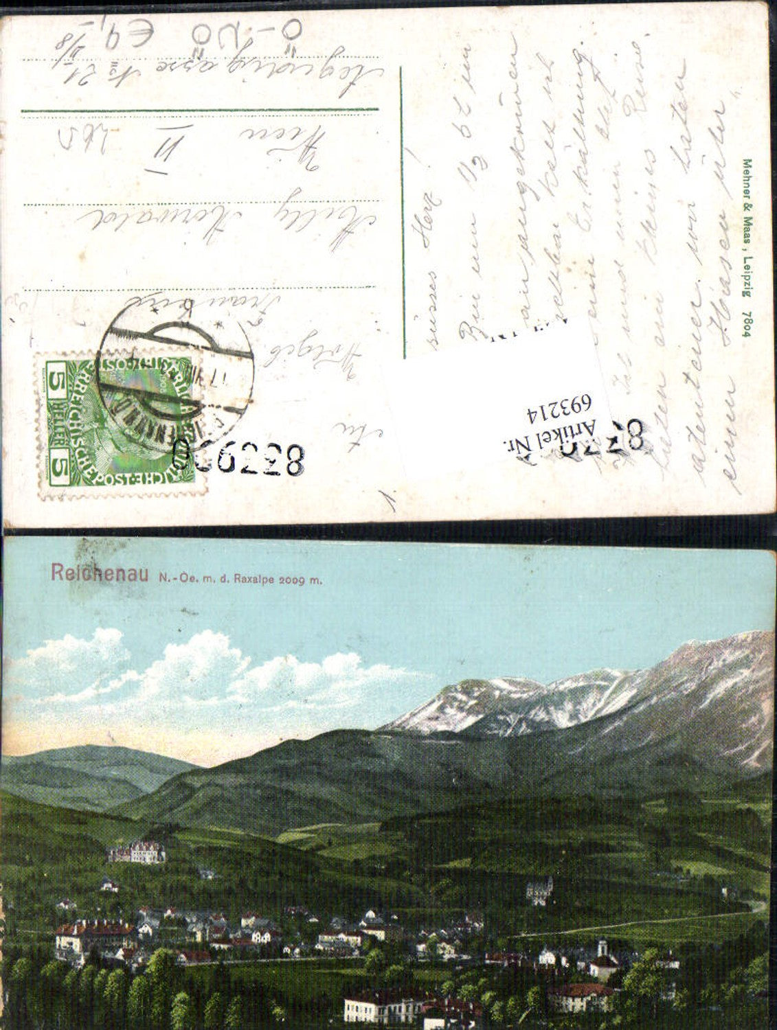 693214 Reichenau an der Rax pub Mehner & Maas 7804