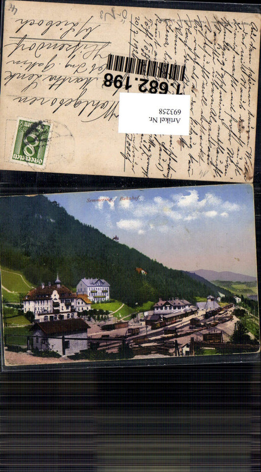 693258 Semmering Bahnhof Hotel Stefanie gel Hitzendorf Lieboch
