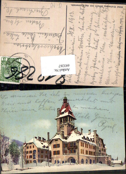 693267 Semmering Hotel Erzherzog Johann