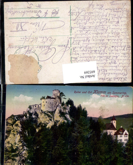 693269 Semmering Ruine Ort Klamm pub Ledermann 17903