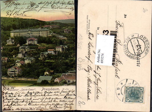 693274 Pressbaum Pensionat Sacre Coeur pub Ledermann Stp. Loosdorf Mistelbach