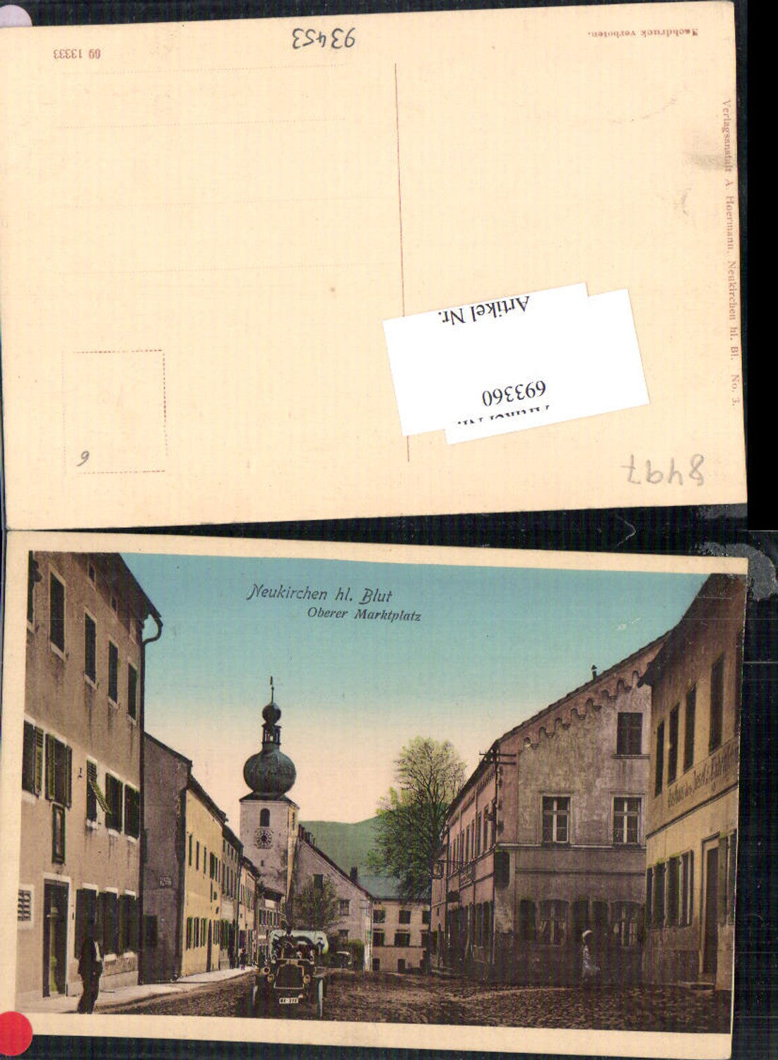 693360 Neukirchen beim Heiligen Blut Oberer Marktplatz Auto Oldtimer Lk Cham