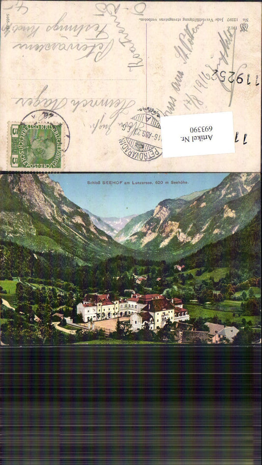 693390 Lunz am Lunzersee See Seehof 1912 gel Stp. Petrovaradin