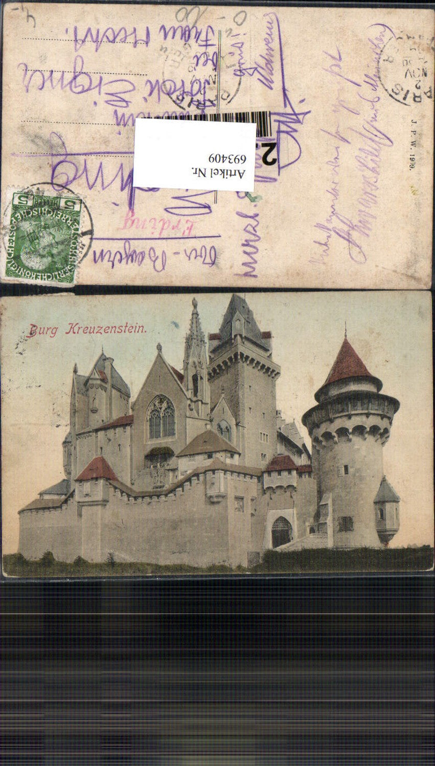 693409 Burg Kreuzenstein bei Korneuburg1909 gel Erding