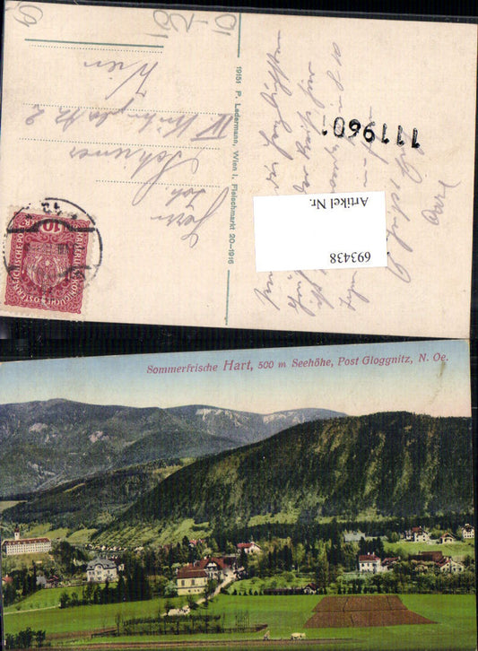 693438 Hart bei Gloggnitz pub Ledermann 19151