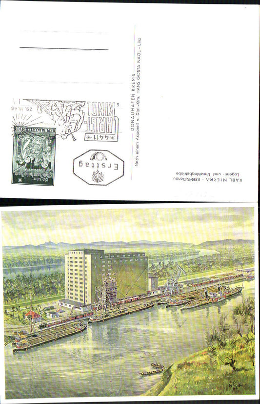 693538 Karl Mierka Krems an der Donau Lagerei Ersttag Christkindl 1968