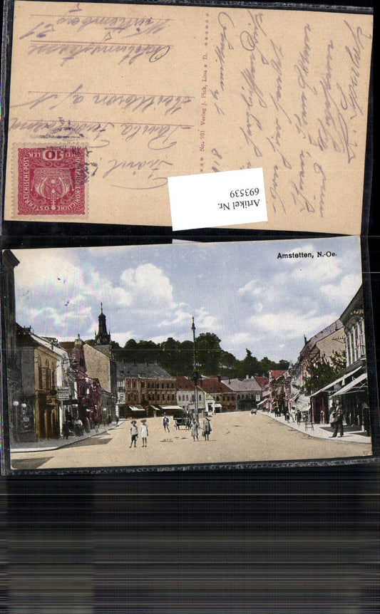 693539 Amstetten Partie am Hauptplatz pub J. Pick 931