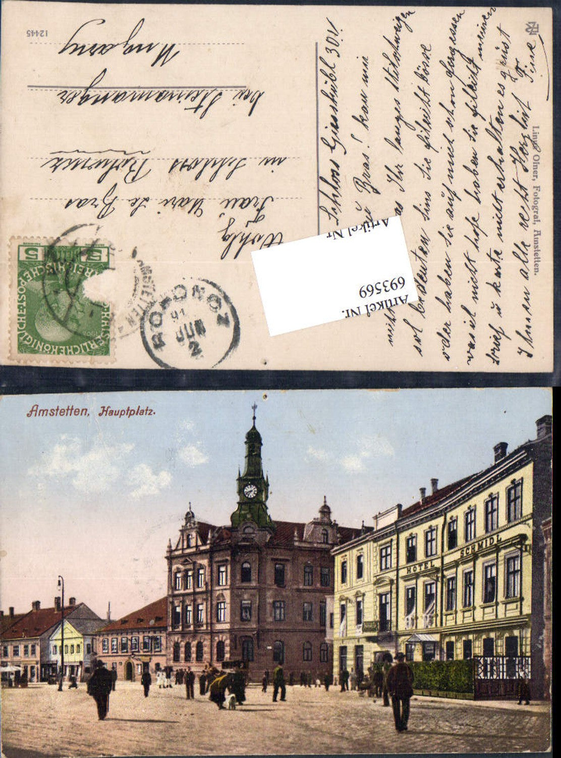 693569 Amstetten Hauptplatz Hotel Schmidl