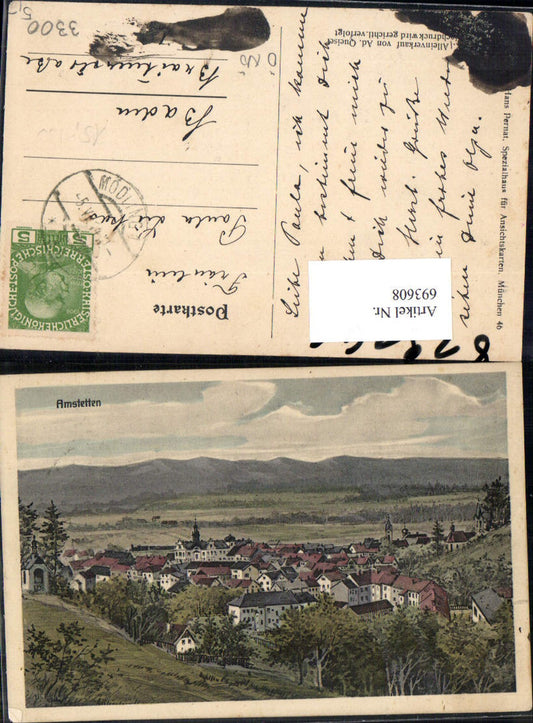 693608 seltene Künstler AK Amstetten pub Hans Pernat München