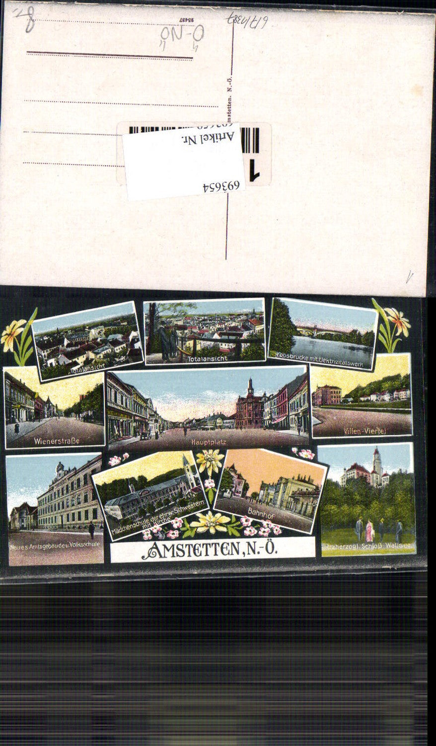 693654 Amstetten Schloss Wallsee Villenviertel Wienerstraße Volksschule