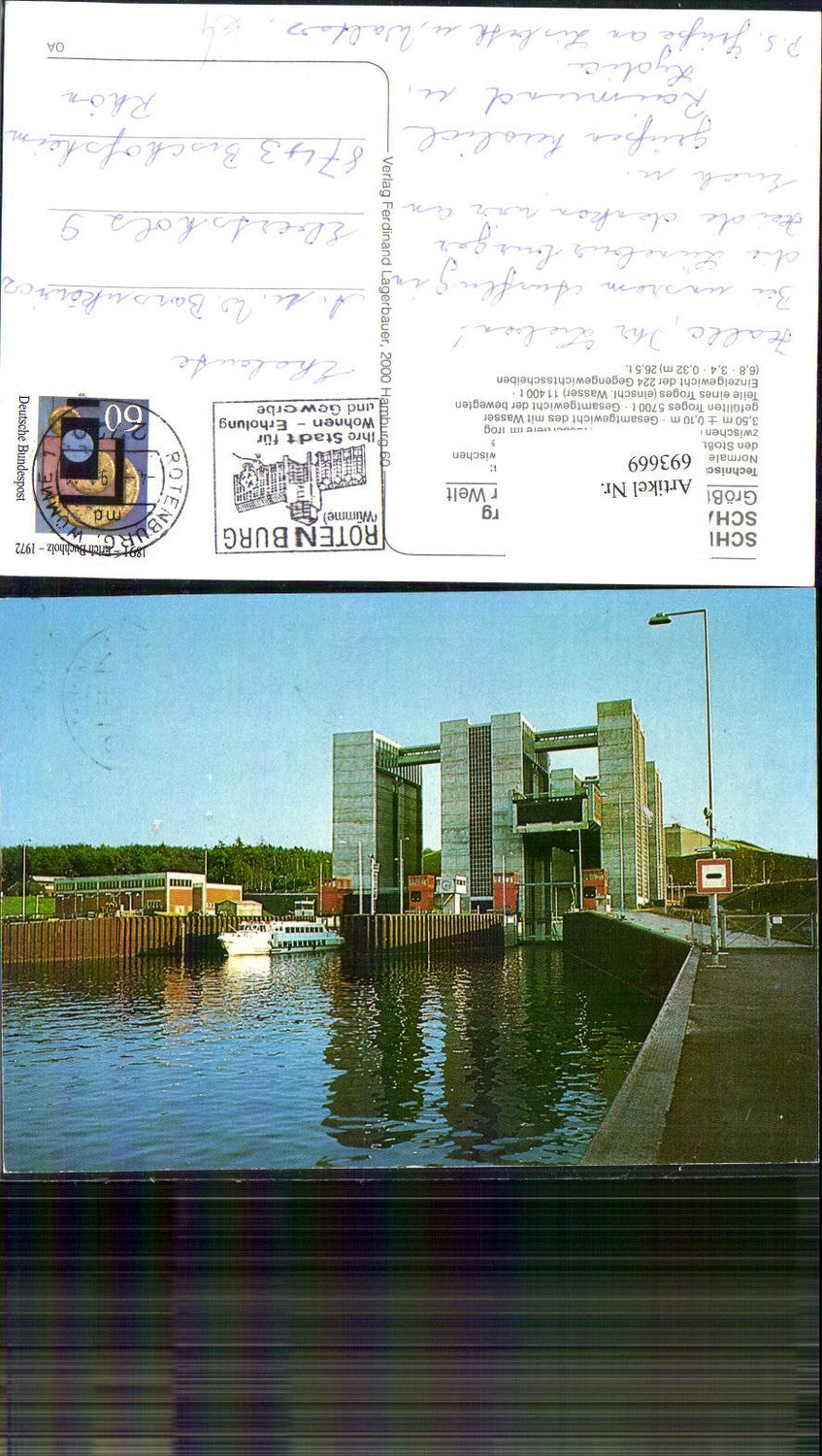 693669 Schiffshebewerk Scharnebeck Lüneburg Hebewerk Schiffe
