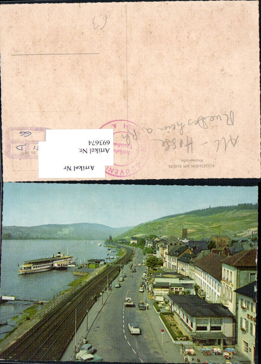 693674 Rüdesheim am Rhein Rheinstraße Dampfer
