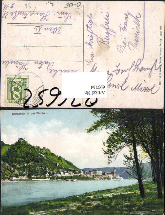 693764 Dürnstein in der Wachau Donau pub Johann Saska 2971