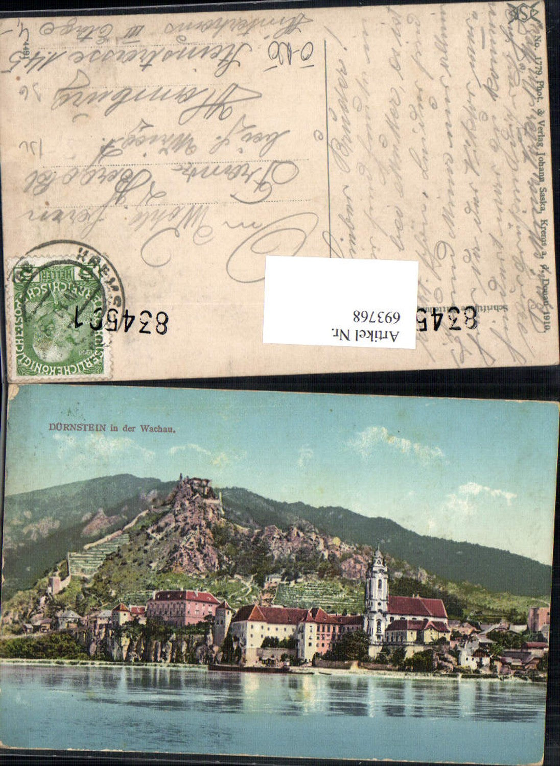 693768 Dürnstein in der Wachau Donau pub Johann Saska 1779