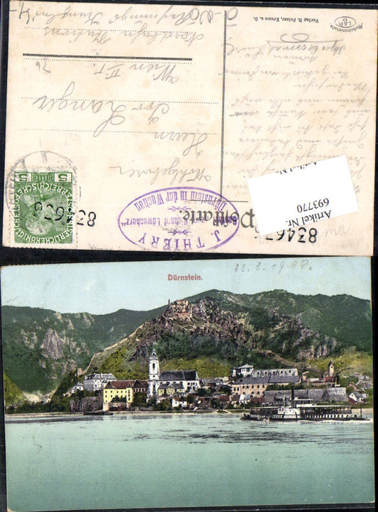 693770 Dürnstein in der Wachau Donau pub B. Polzer