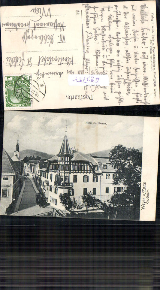 693797 Weyer an der Enns Hotel Bachbauer 1910