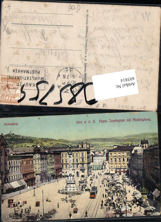 693814 Linz an der Donau Franz Josefsplatz gel Grossreifling