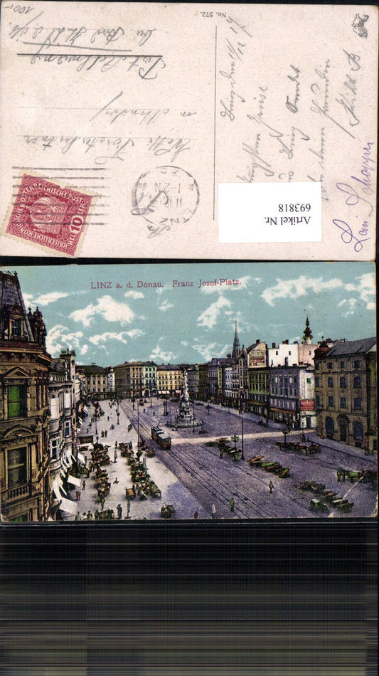 693818 Linz an der Donau Franz Josefsplatz gel Adlwang