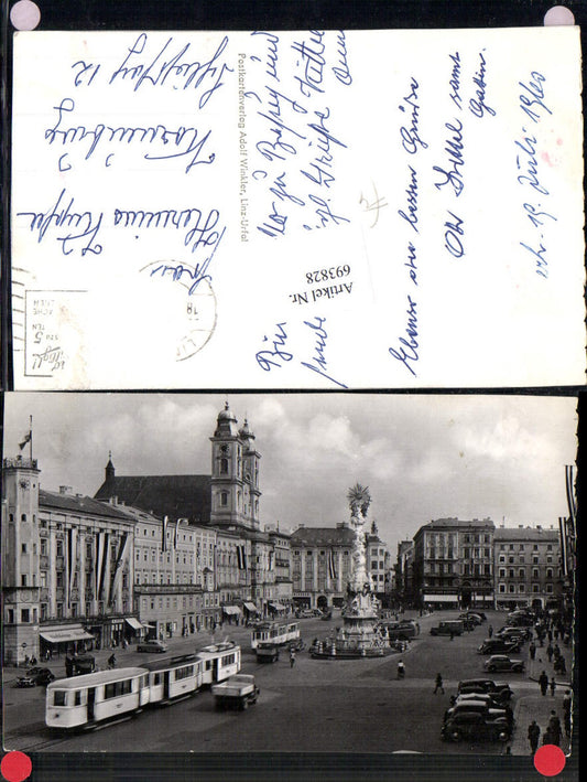 693828 Linz an der Donau Straßenbahn Detail Hauptplatz