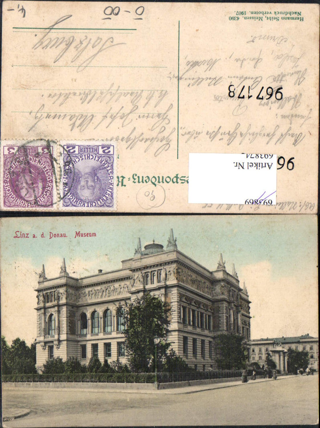 693874 Linz an der Donau Museum Partie pub Hermann Seibt 4390