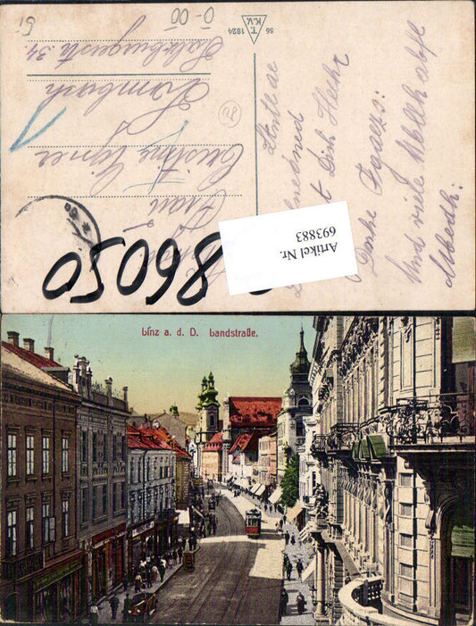 693883 Linz an der Donau Landstraße Straßenbahn