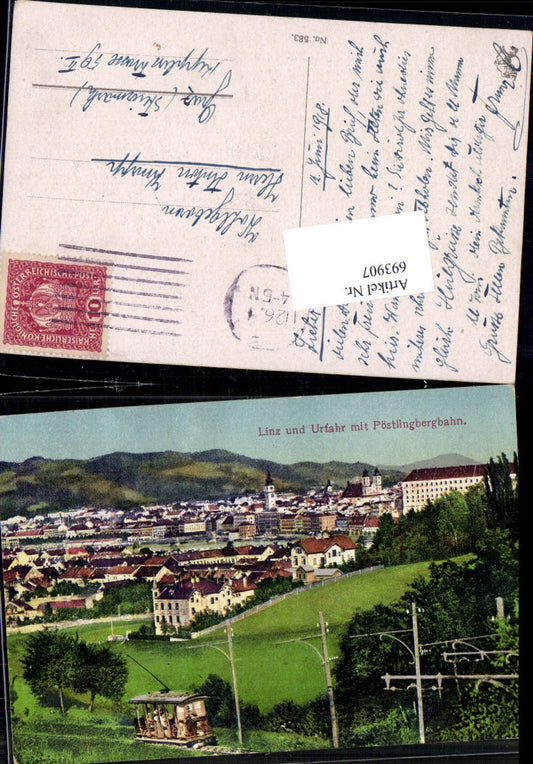 693907 Linz an der Donau Pöstlingberg Urfahr Elektrische Bahn Pöstlingbergbahn