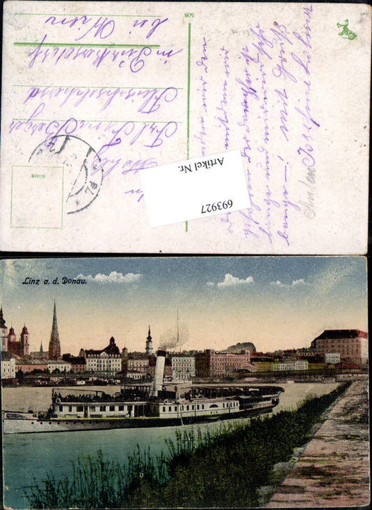 693927 Linz an der Donau Dampfer Wien gel Purkersdorf