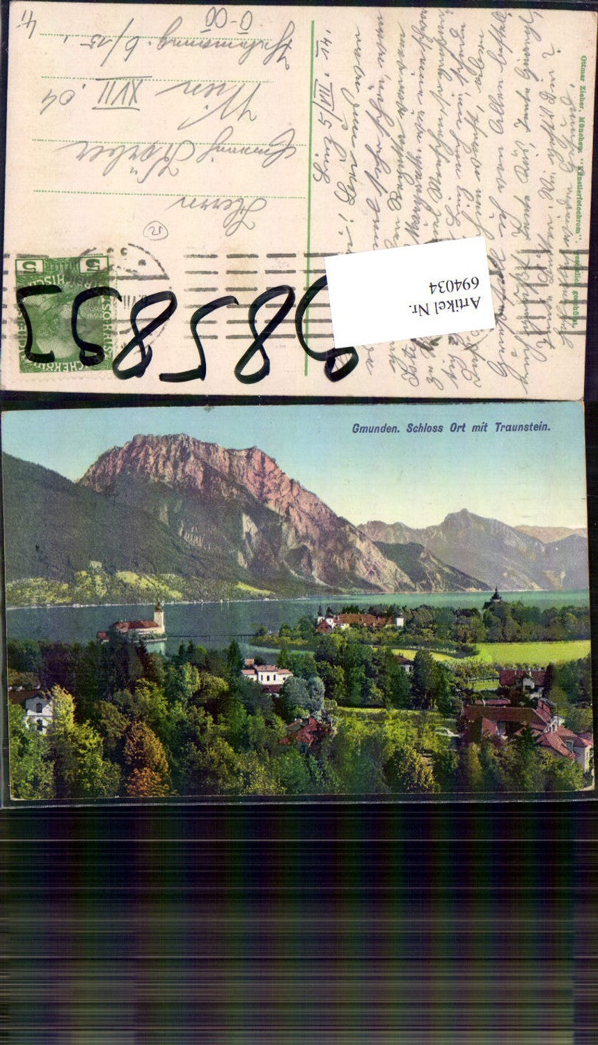694034 Gmunden am Traunsee Schloss Ort m. Traunstein pub Zieher Ottmar