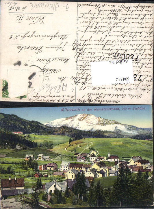 694552 Mitterbach am Ötscher Mariazellerbahn  pub Ledermann 18414