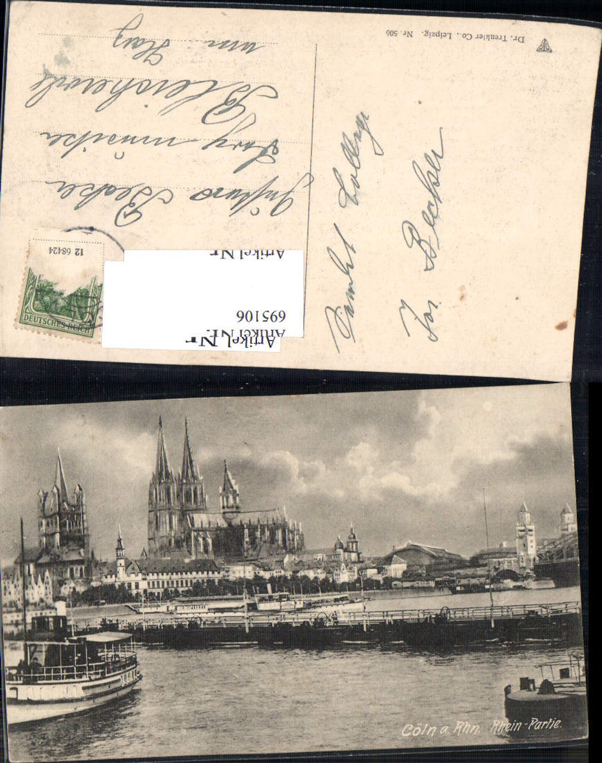 695106 Köln am Rhein Cöln Schiff Dampfer