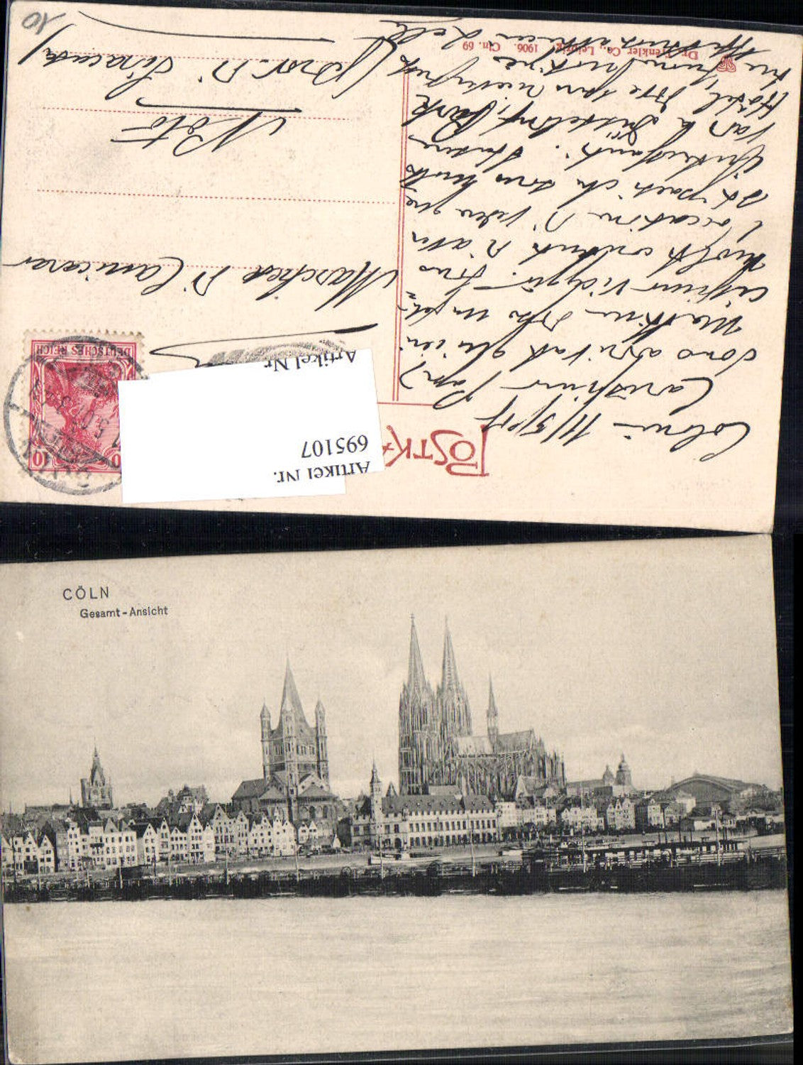 695107 Köln am Rhein Cöln pub Dr. Trenkler & Co. Cln. 69