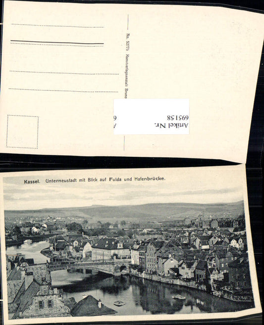 695158 Cassel Kassel Unterneustadt Fulda Hafenbrücke Neustadt