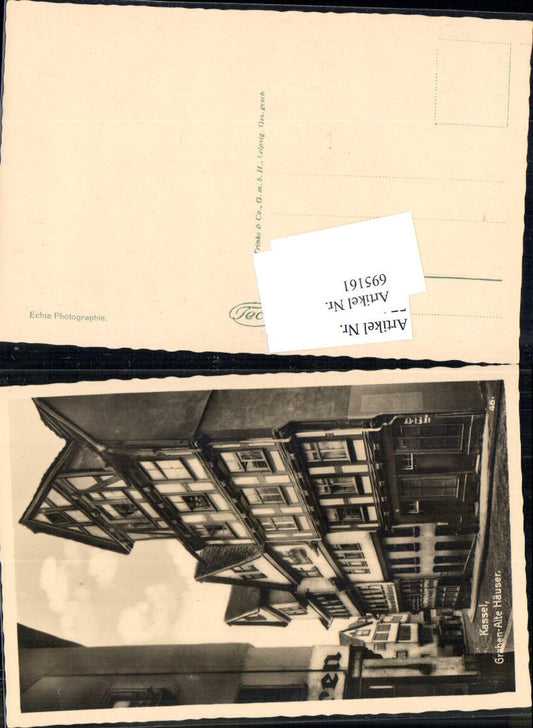 695161 Cassel Kassel Graben Alte Häuser