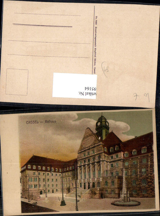 695164 Cassel Kassel Rathaus 1900