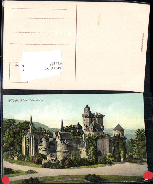 695168 Cassel Kassel Wilhelmshöhe Löwenburg