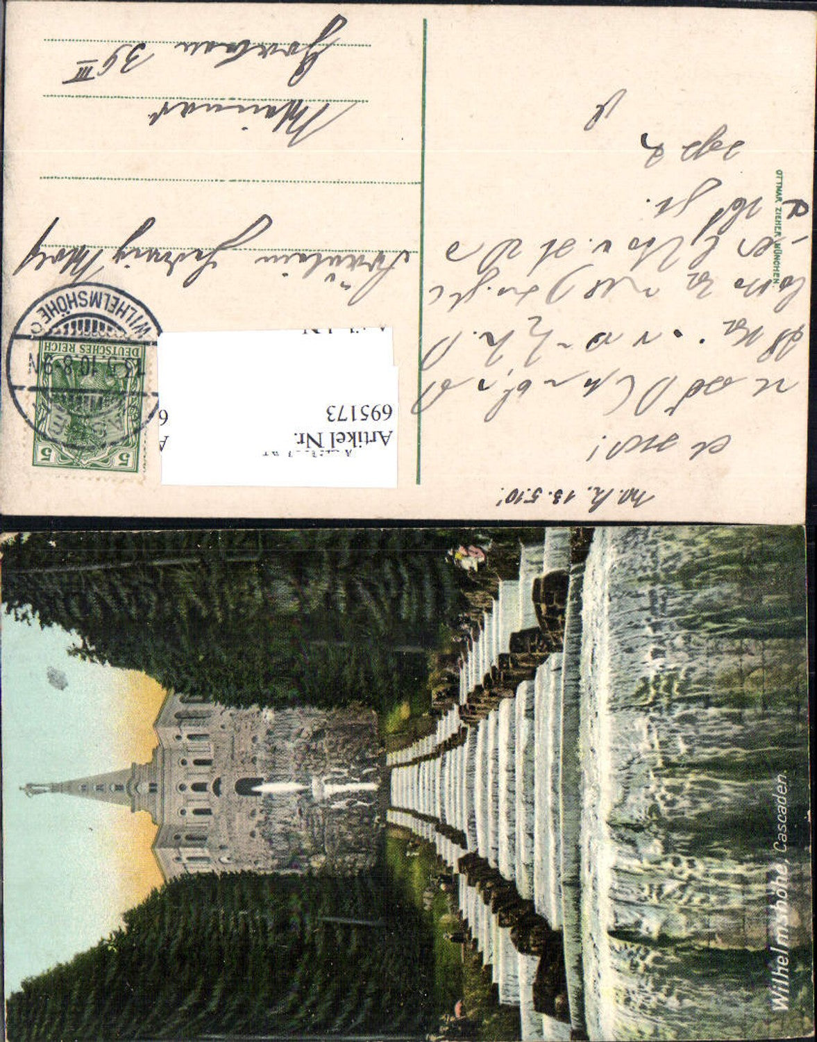 695173 Cassel Kassel Wilhelmshöhe Cascaden pub Zieher