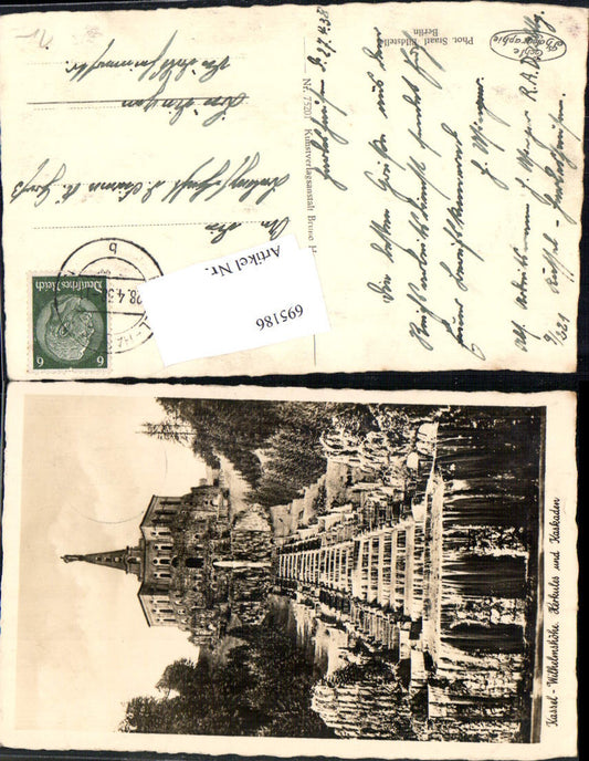 695186 Cassel Kassel Wilhelmshöhe Herkules gel Büdingen