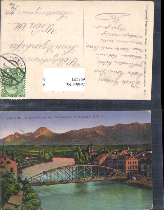 695223 Villach Draubrücke Brücke