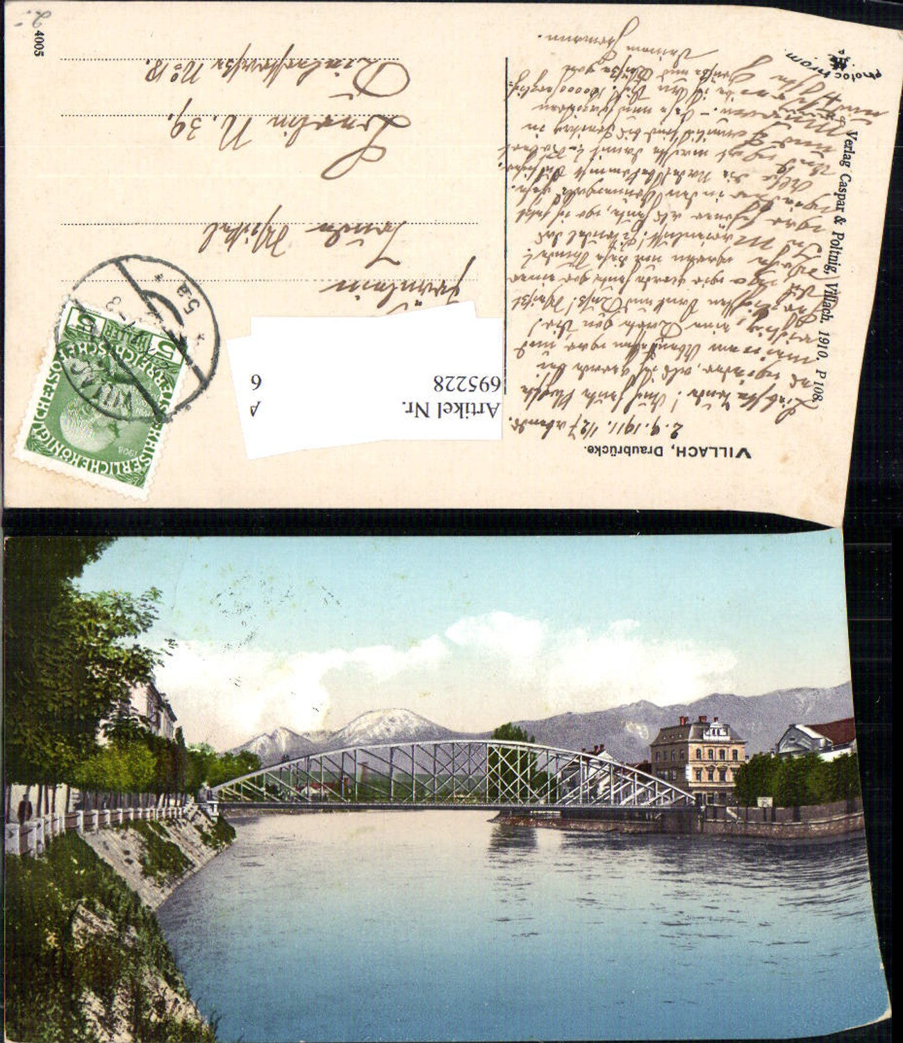 695228 Villach Draupartie Brücke