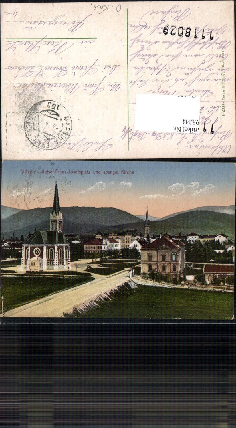 695244 Villach Kaiser Franz Josefsplatz evangelische Kirche