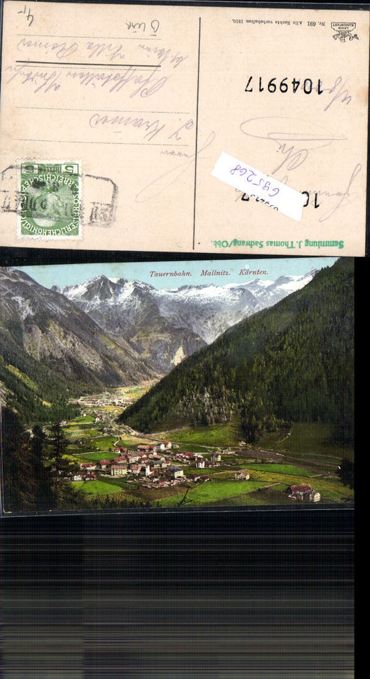 695268 Tauernbahn Mallnitz Ankogel gel Pfaffstätten a.d. Südbahn