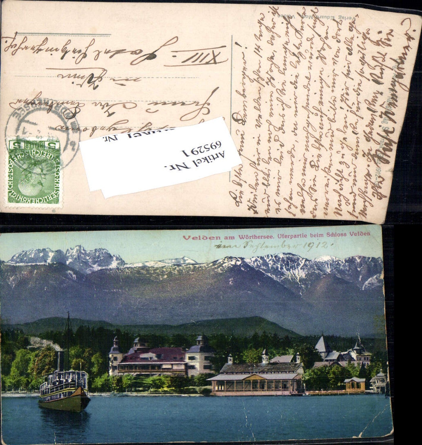 695291 Velden am Wörthersee Uferpartie Schloss