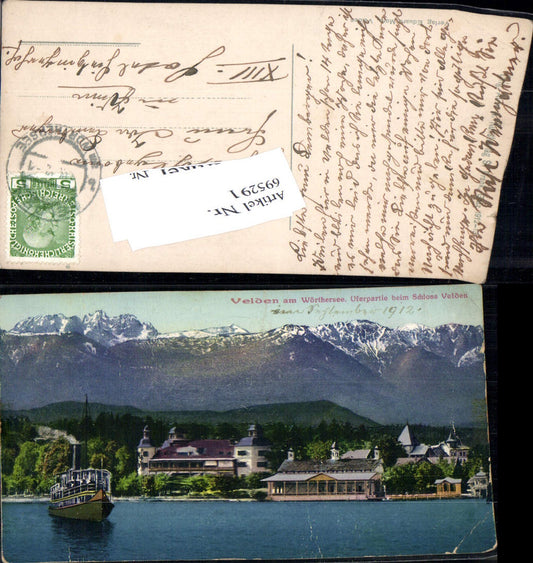 695291 Velden am Wörthersee Uferpartie Schloss
